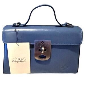 Patricia Nash Vintage Distressed satchel handbag Carisbrooke Mirage (blue) NWT